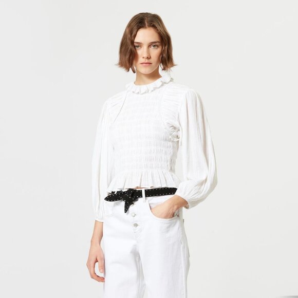 Isabel Marant Etoile "Idris" Top in White, size 38. Fits like a fitted size smal - Picture 14 of 14